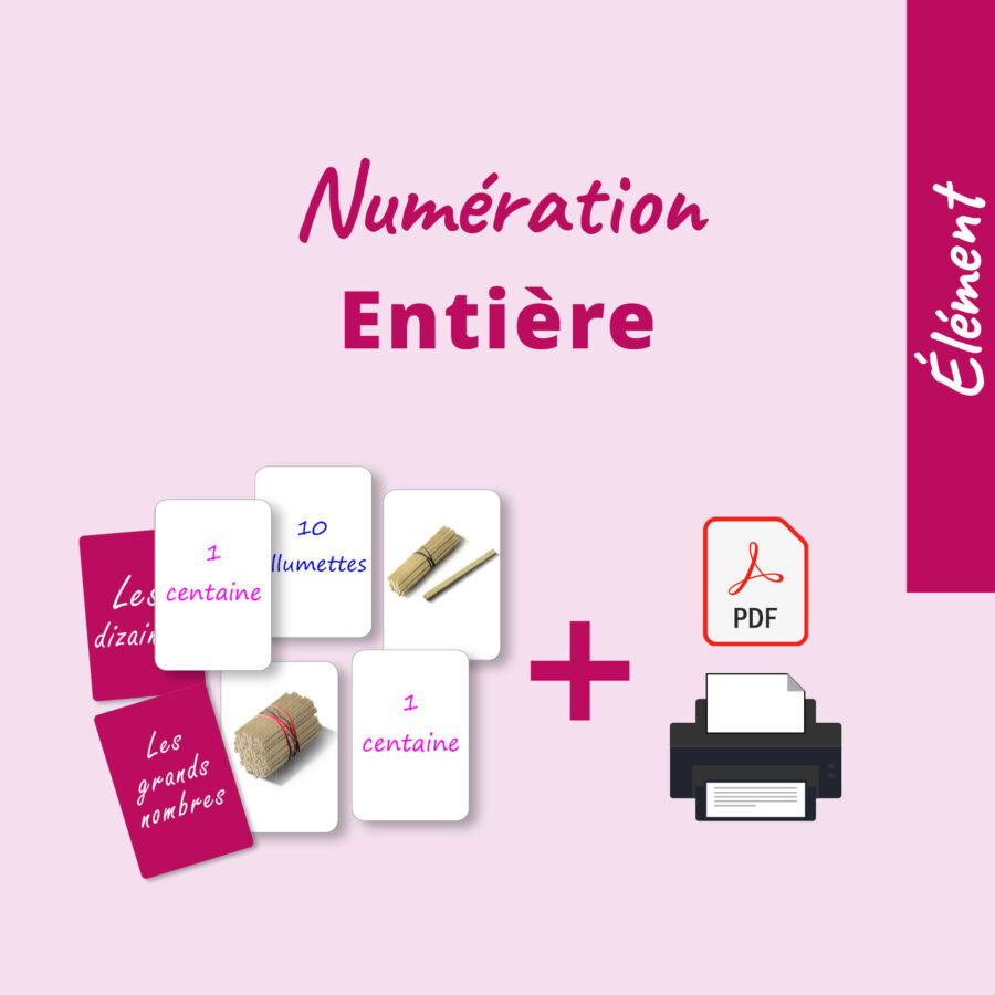 Rééducation numération entière - matériel orthophoniste
