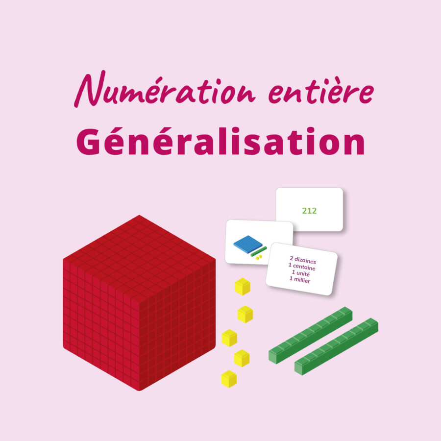 Rééducation numération entière Généralisation - matériel orthophoniste