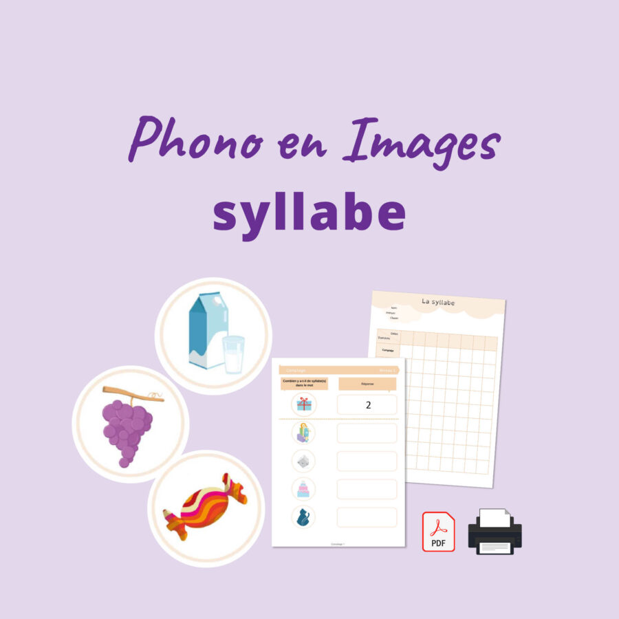 Rééducation Phono en image syllabe - matériel orthophoniste